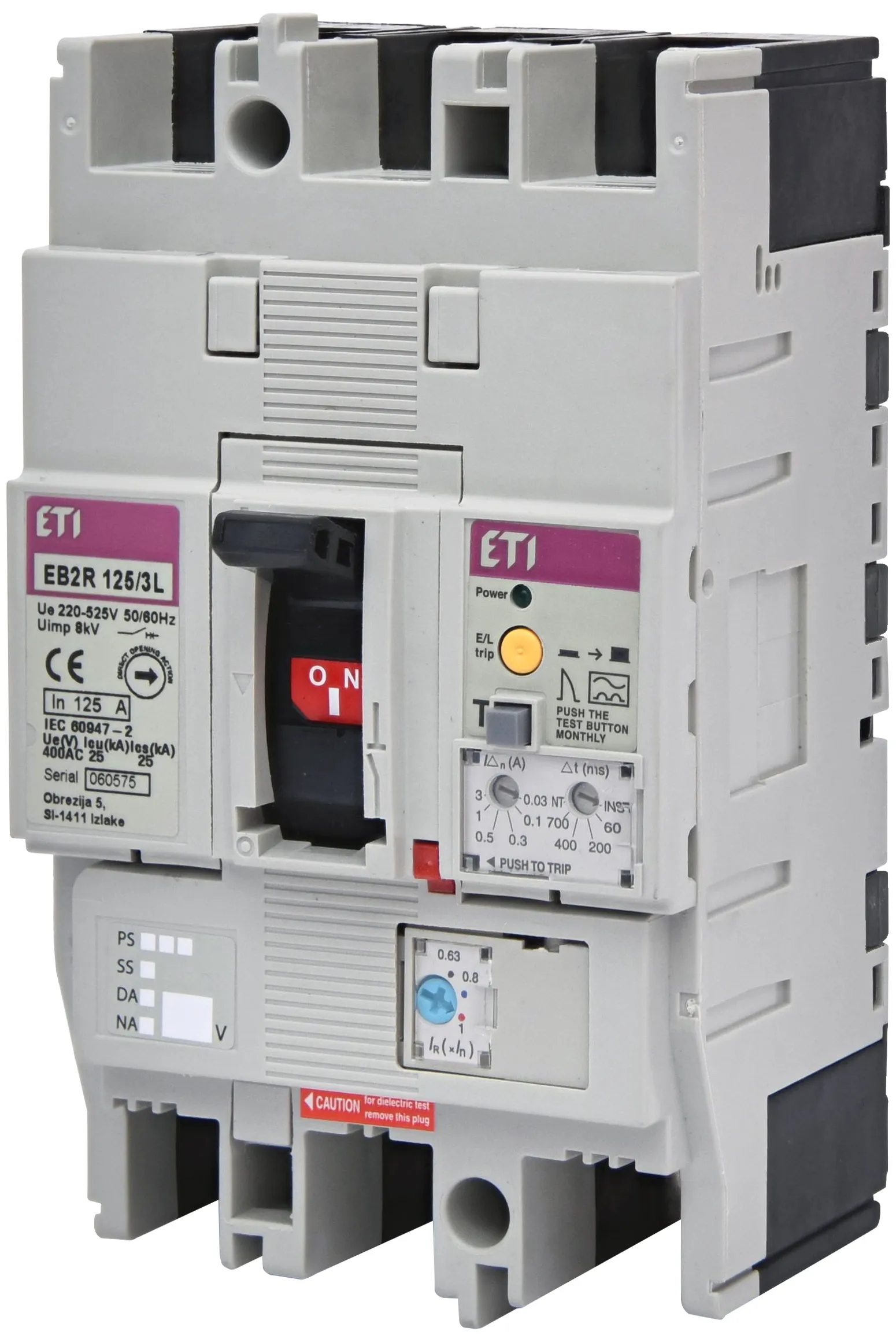 Kompaktni odklopnik EB2R 125/3L 125A 3P 004671506