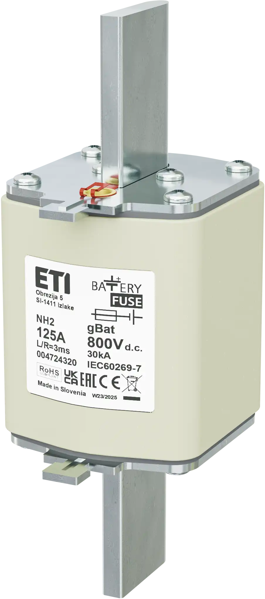 Talilni vložek NH2 gBat 125A/800V DC 004724320