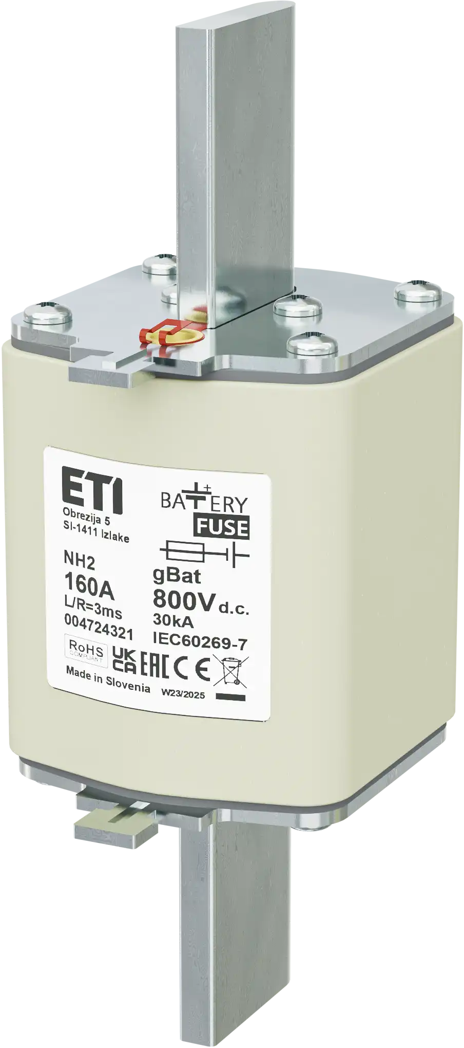 Talilni vložek NH2 gBat 160A/800V DC 004724321